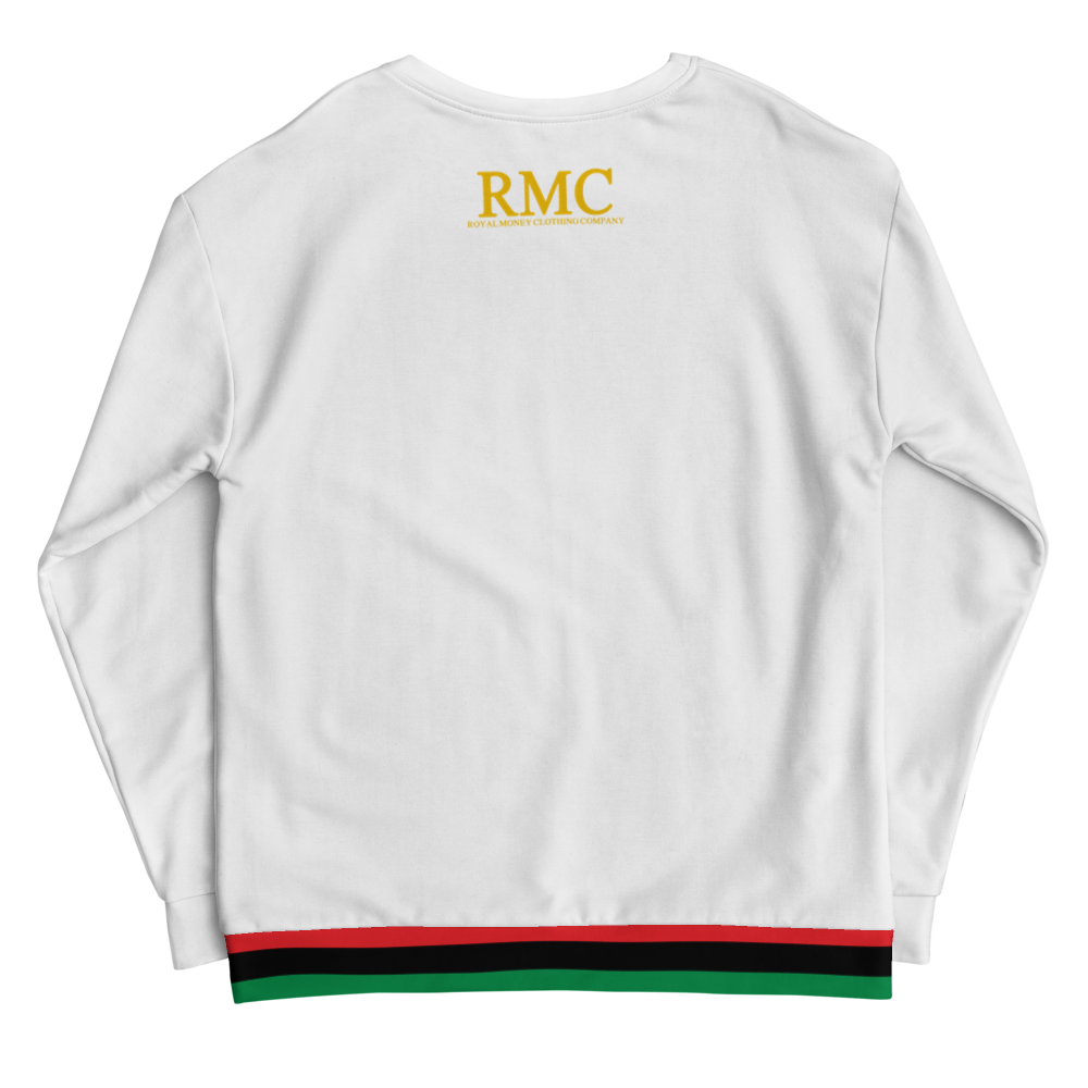 Royal Money Africa Country White Men's Sweatshirt