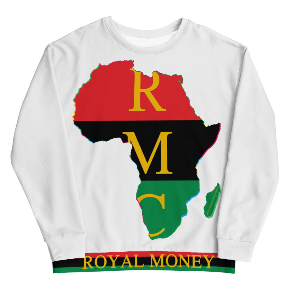 Royal Money Africa Country White Men's Sweatshirt