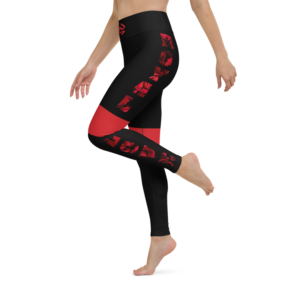 Royal Love Black Yoga Leggings