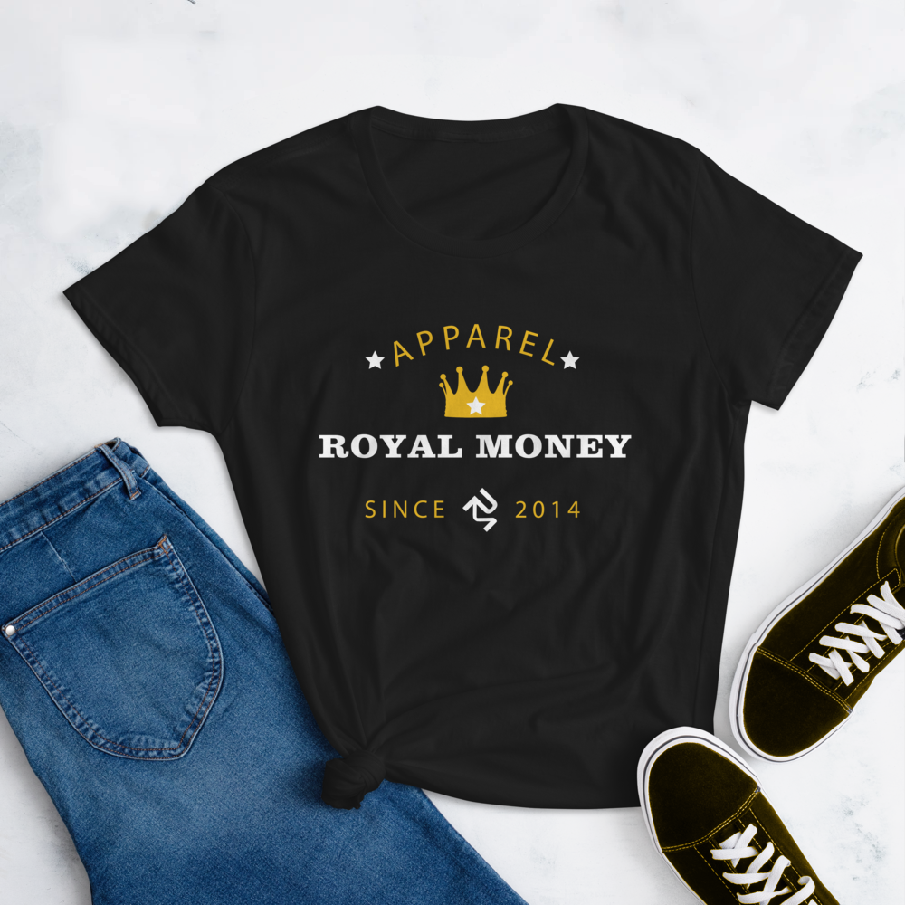 Royal Money Brand Tee In Navy Women's t-shirt