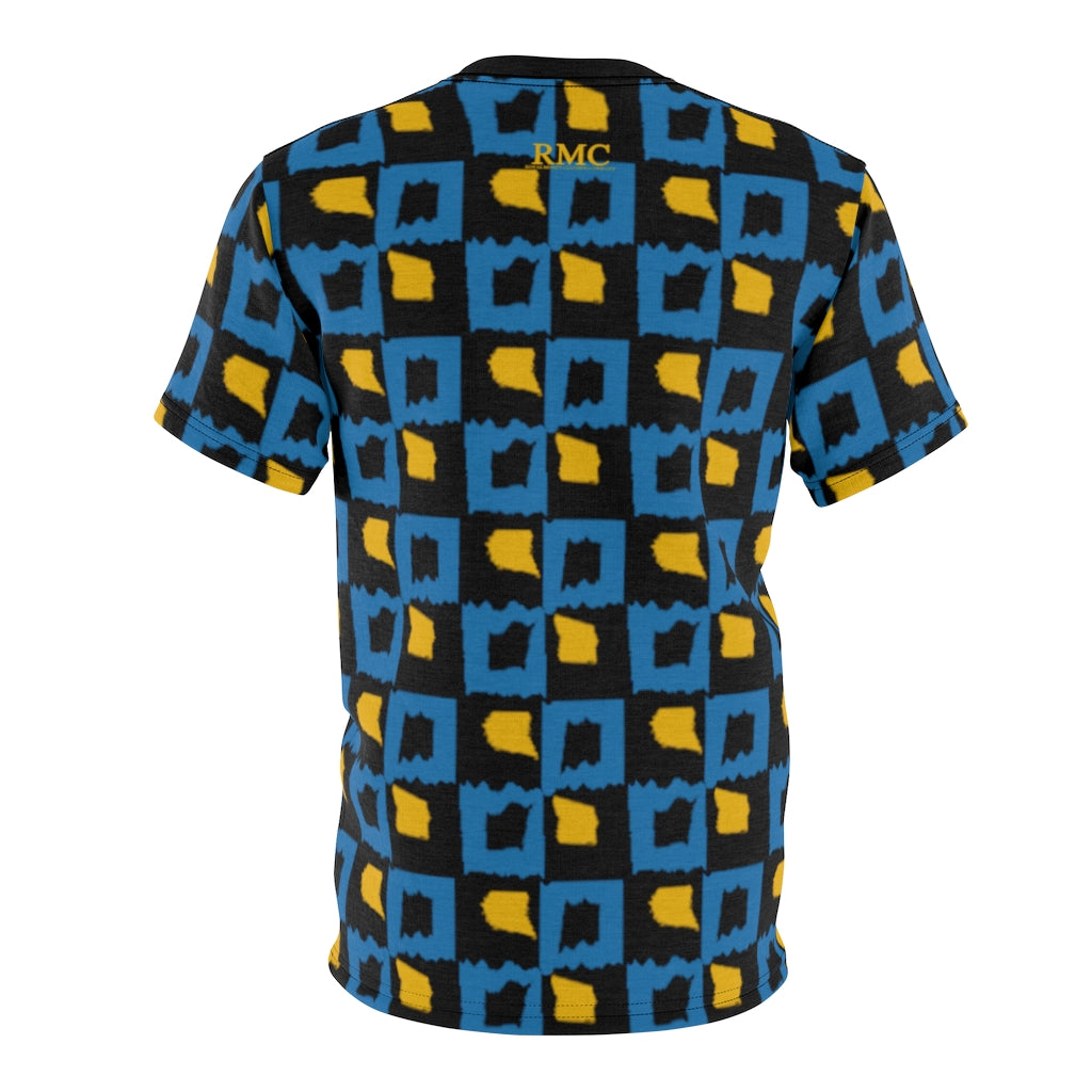 royal money pattern men's t-shirts