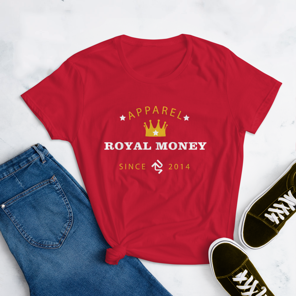 Royal Money Brand Tee In Navy Women's t-shirt